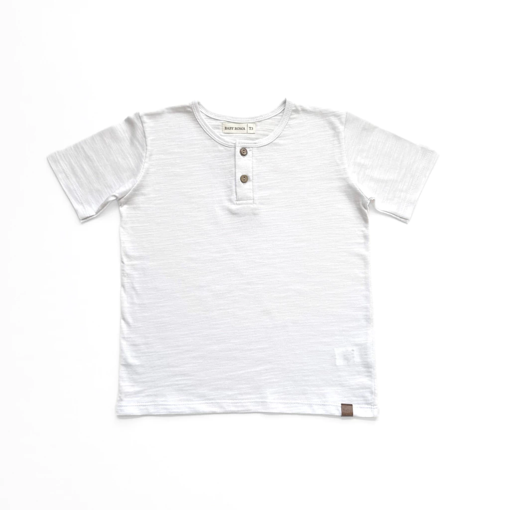 REMERA BOTONES BLANCA – Pañalera Belyan